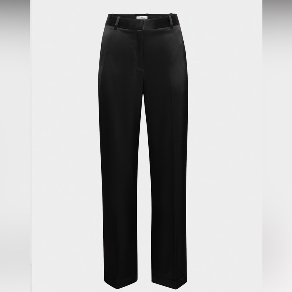 Aritizia Babaton Satin Trousers | Black | Size 6